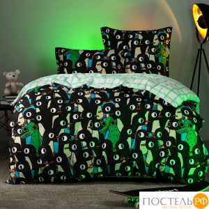 DOME ПИНГВИН & КРО КПБ 175х205-1/230х250-1/70х70-2, 4 пр., модал/поливискоза