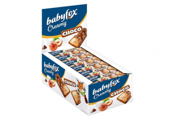 «BabyFox», вафельный батончик Creamy Choco, 23 г (упаковка 24 шт)