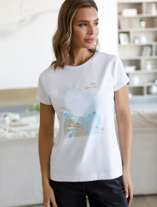 Футболка из премиального хлопка с авторским принтом