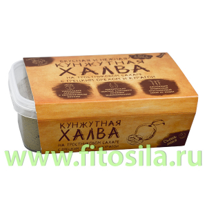 Халва кунжутная на тростниковом сахаре с грецким орехом и курагой, 290 г, ТМ 