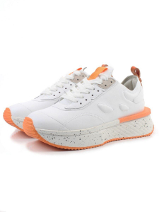 04-S77-42 WHITE Кроссовки женские (натуральная кожа)