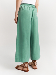 Укороченные брюки из хлопка