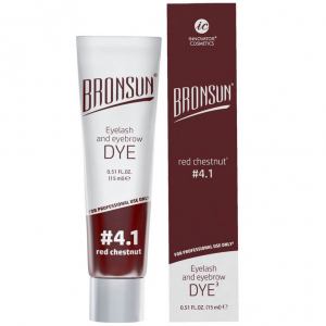 Краска для бровей и ресниц BRONSUN - Медный Каштан #4.1, 15 мл