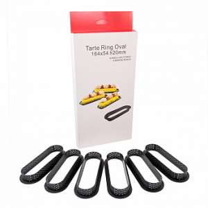 Набор форм для выпечки, овал перфорированный термопластик 130*40*20 мм, 6 шт