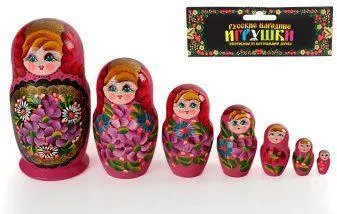 Матрешка 7 в 1 расписная, в ассорт.