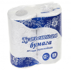 Туалетная бумага 2-х слойная 