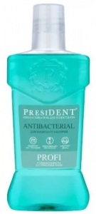 PresiDENT Ополаскиватель PRESIDENT Antibacterial Мощная Защита 250мл флакон