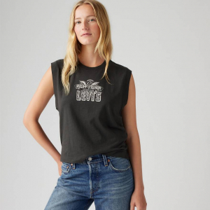 Graphic Boxy Tank Top