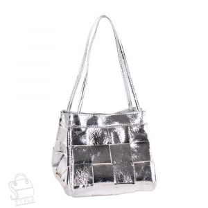 Сумка женская кожаная 9356-13VG silver Vitelli Grassi