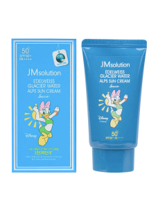 Jmsolution Охлаждающий солнцезащитный крем / Edelweiss Glacier Water Alps Moist Suncream Snow SPF50+/PA++++ Disney Daisy Duck, 50 мл