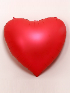 Воздушный шар фольгированный 68 «Сердце красное»