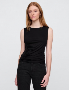 Asymmetrical Ruched Tank Top