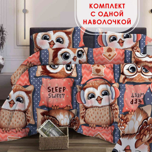 Комплект постельного белья Совиный домик бязь