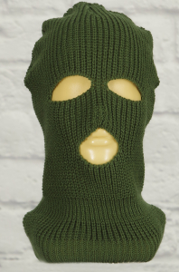 Балаклава вязаная (прорези глаза-рот), хаки
