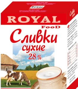 Сливки сухие 28% к/к 400 гр 1/18 шт