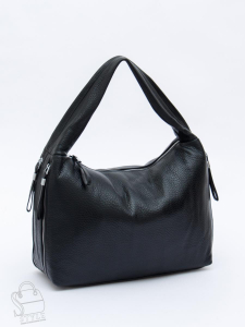 Сумка женская кожаная 019C black Polina&Eiterou