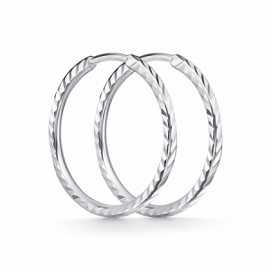 2641.15 Серьги родированные серебро 925*