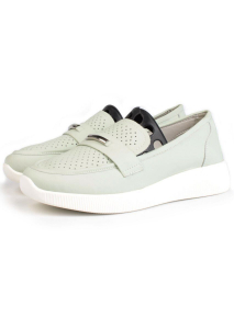 03-PDL 205-3 LT. GREEN Полуботинки женские (натуральная кожа)