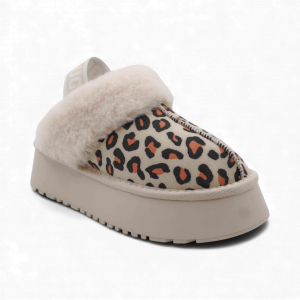 Угги (тапочки) на меху V136 бежевые