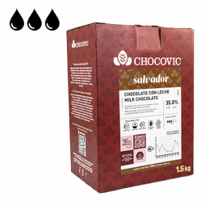 Шоколад Chocovic Salvador молочный 35,0% 1,5 кг (CHM-T1CHVC-69B)