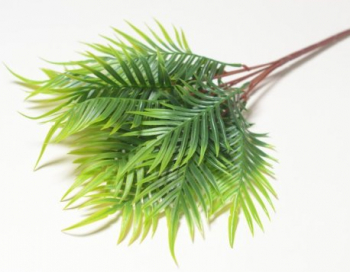 Искусственные цветы, Ветка в букете зелени пальма (1010237)