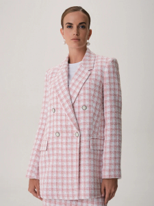 Oversize жакет в клетку
