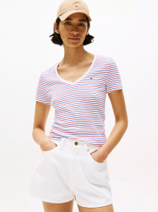 Stripe V-Neck Favorite T-Shirt