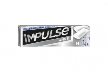 «Impulse ICE», жевательная резинка WHITE, 14 г (упаковка 30 шт)