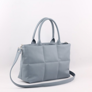 Сумка 601 гладкий серо-голубой ФОРМАТ 