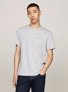Heather Cotton Pocket T-Shirt