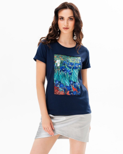 Футболка с шёлковой вставкой FSK056