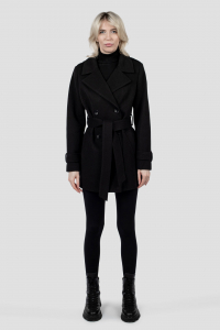 01-12246 Пальто женское демисезонное (пояс)