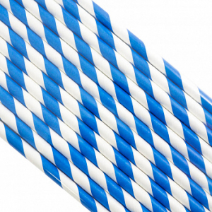 Трубочки / Палочки бумажные Лента Синяя 200*6 мм, 25 шт
