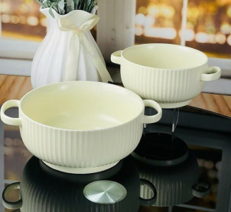 205-765 Салатник 15см с ручками в под.уп.(х36)Фарфор