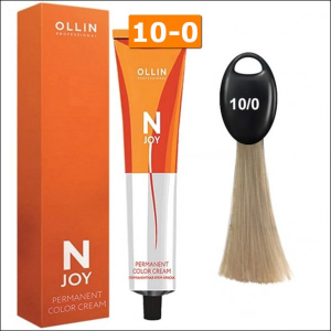 Крем-краска Ollin N-Joy Color Cream 10/0 (светлый блондин) – 100 мл