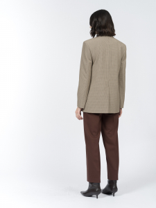 Пиджак из костюмной ткани пье-де-пуль