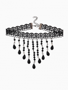 Чокер «Госпожа» россыпь бусин, цвет чёрный, L=31 см