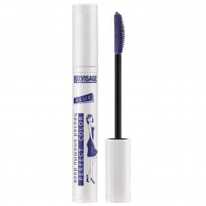 Тушь веер пышных ресниц Perfect Color LUXVISAGE синий   веер пышных ресниц