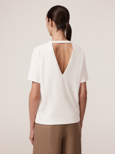 Футболка оригинального кроя из мерсеризованного хлопка