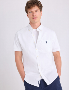SHORT SLEEVE STRETCH POPLIN SHIRT
