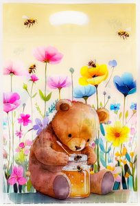 Пакет 15*22 Мишка+Мед ЗИП-ЛОК 5726