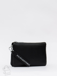 Сумка женская кожаная 9376-2Y black Polina&Eiterou  в Новосибирске