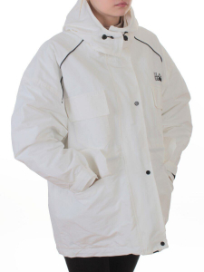 3092 WHITE Куртка демисезонная женская (100 гр. холлофайбер)