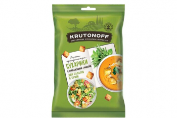 «Крутоноф», сухарики с прованскими травами для салатов и супов, 100 г