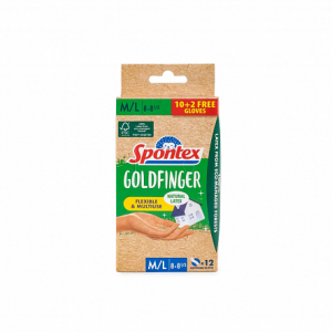 Перчатки одноразовые GOLDFINGER M/L 10+2шт