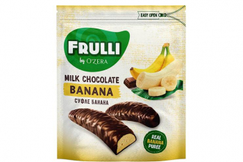 «O'Zera», конфеты Frulli суфле банана в шоколаде, 125 г