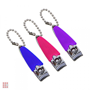 Книпсер для ногтей с силиконовой ручкой и пилкой