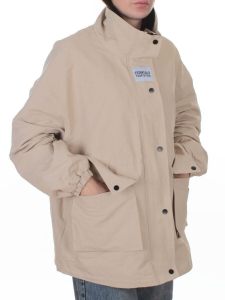 3089 BEIGE Куртка демисезонная женская (100 гр. холлофайбер)
