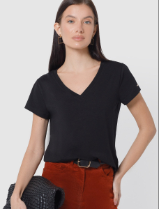 Футболка из премиального хлопка с эластаном