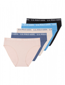 5PK COTTON SPAN HICUT BIKINIS